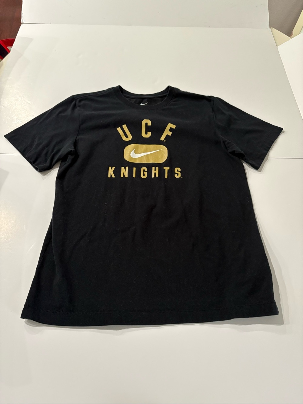 Nike Black UCF Knights Short Sleeve Dri Fit Tee with Gold Logo